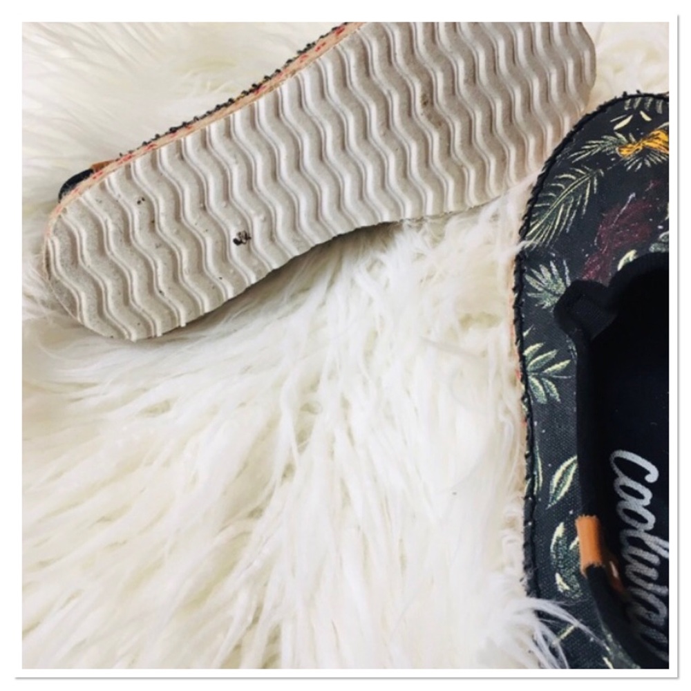 Coolway Espadrilles Shoes Tropical Leaf Print 8.5 - Picture 6 of 8